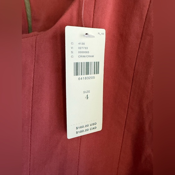 Anthropologie x Eri+Ali Corset Seamed Midi Dress Women’s Size 4 - Picture 5 of 15